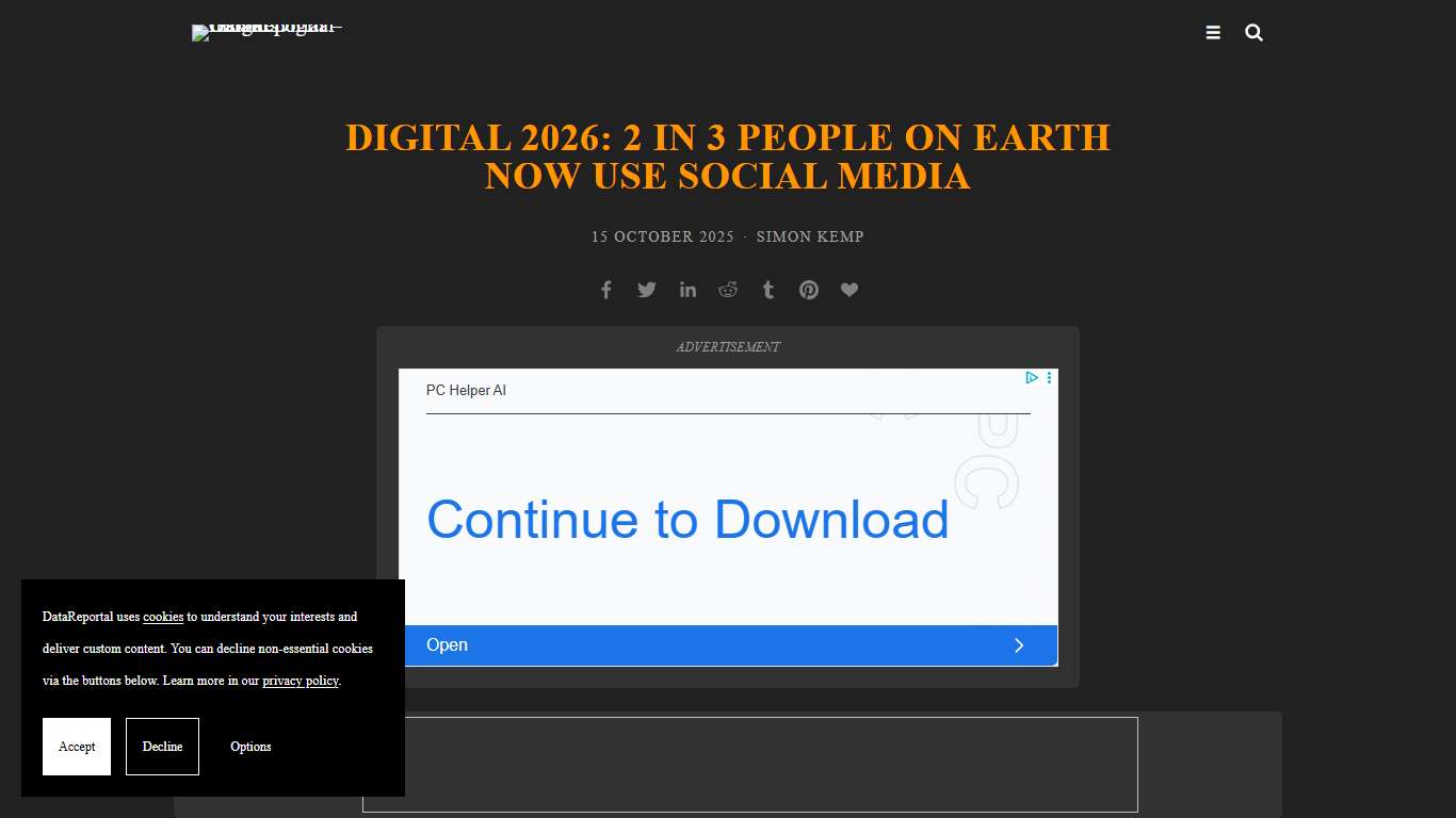 Digital 2026: 2 in 3 people on Earth now use social media — DataReportal – Global Digital Insights